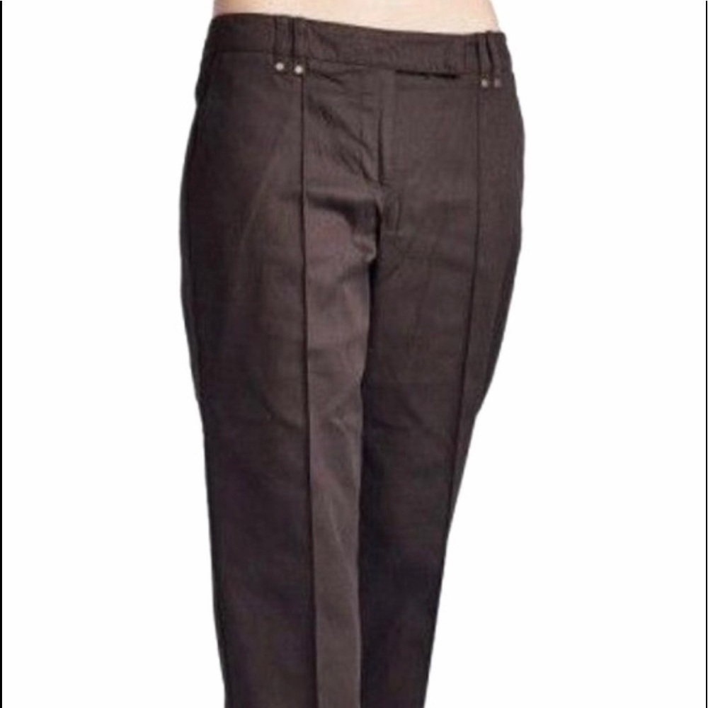 Larry Levine Brown flare Pant